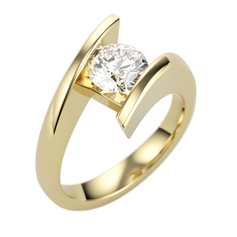 ANNA Tension Set Titanium Diamond Ring – Larson Jewelers